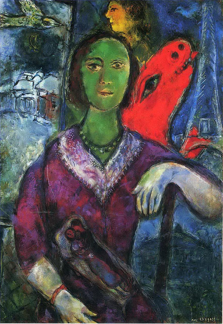 Retrato del contemporáneo de Vava Marc Chagall Pintura al óleo